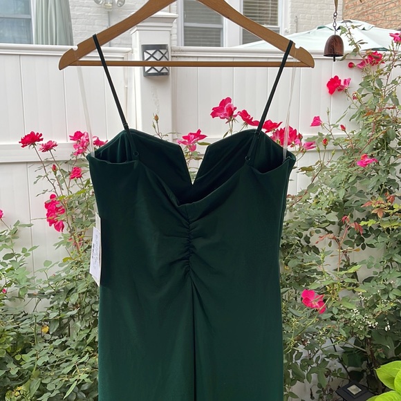 Emerald Sundae - Juniors' Notch-Neck Slit-Front Gown - Large - Picture 9 of 16